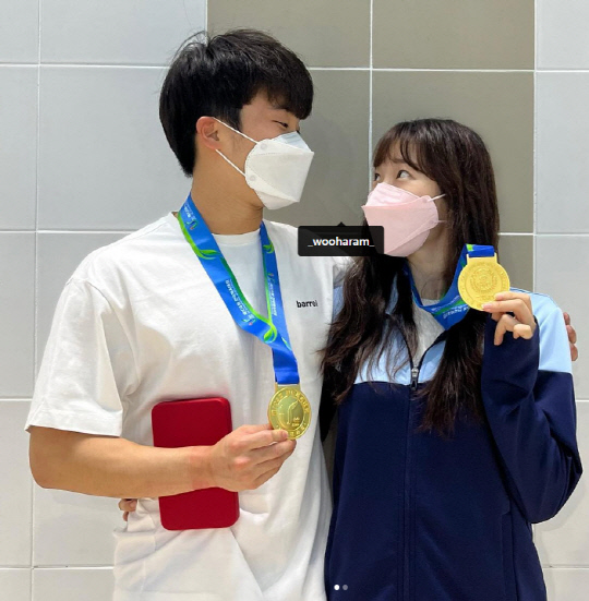 [우하람 SNS 캡처]